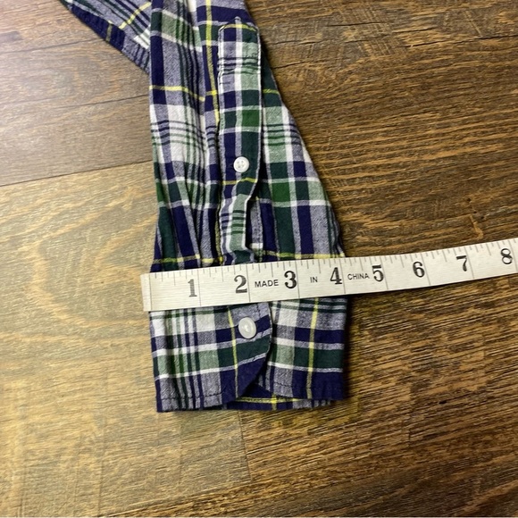 J. Crew Indian Madras Plaid Shirt Mens Large Multicolor Blue Slim Fit Button Up - Picture 10 of 11